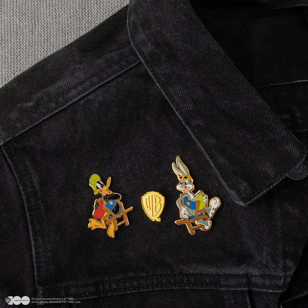 Looney Tunes Ansteck-Pins 2er-Pack Bugs Bunny and Daffy Duck at Warner Bros Studio Produktfoto