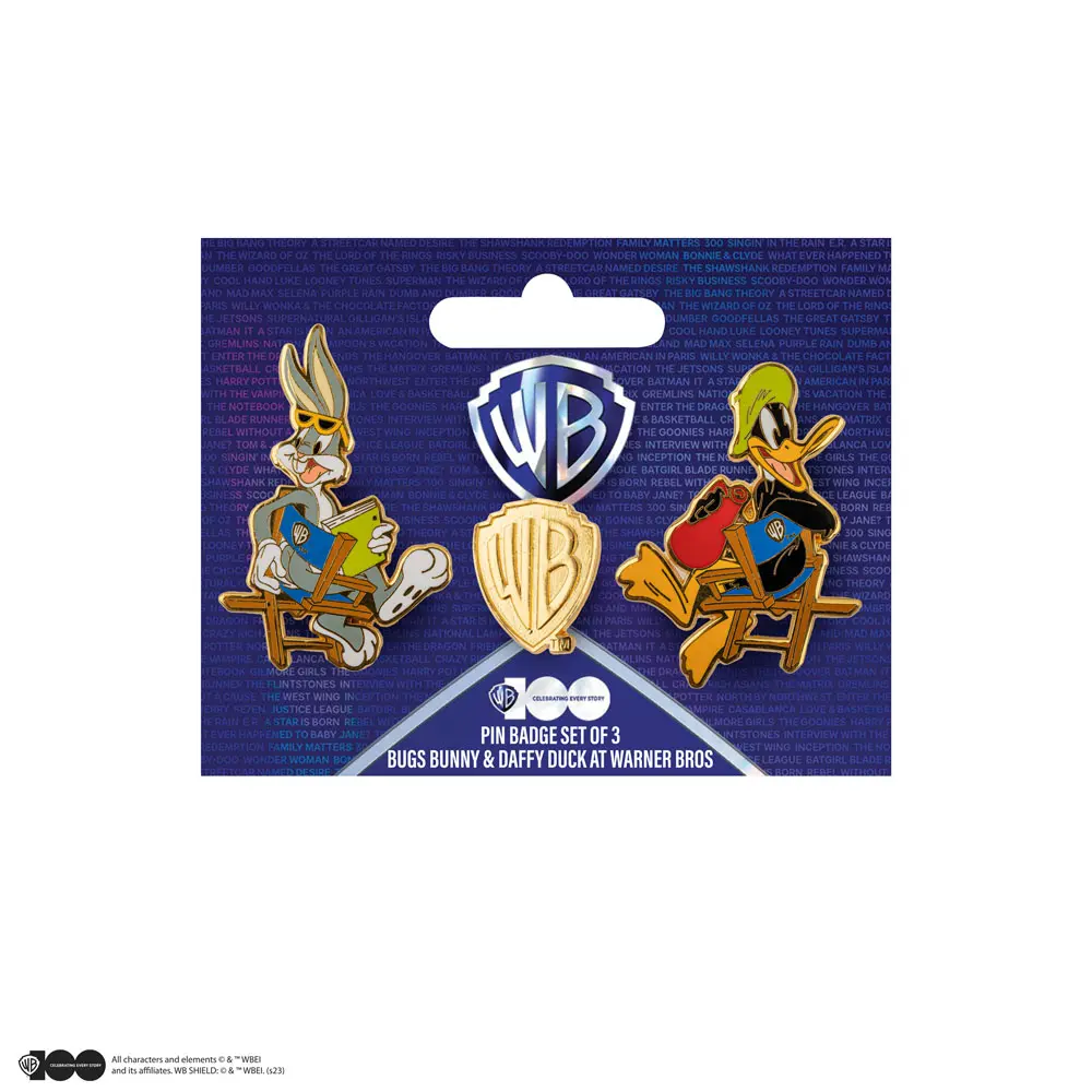 Looney Tunes Ansteck-Pins 2er-Pack Bugs Bunny and Daffy Duck at Warner Bros Studio Produktfoto