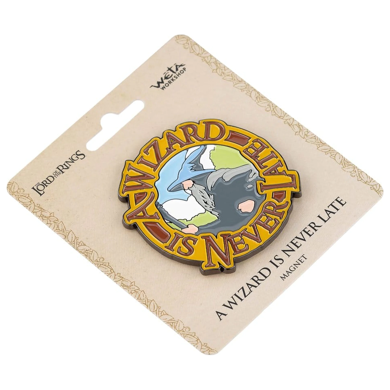 Lord of the Rings Magnet Ein Zauberer ist nie zu spät (Emaille) 7 cm Produktfoto