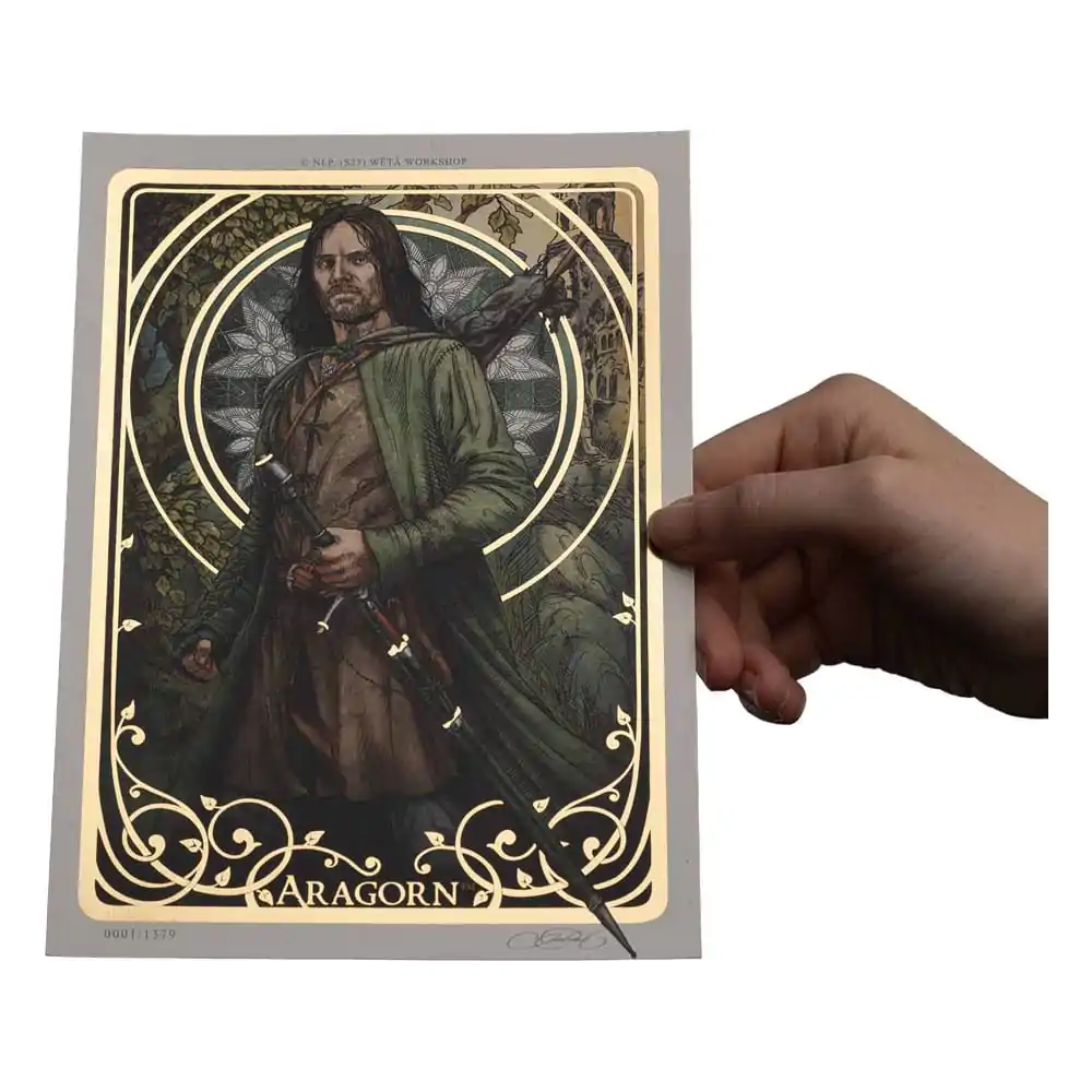 Lord of the Rings Art Print Aragorn Art Karte 14 x 21 cm Limited Edition Produktfoto