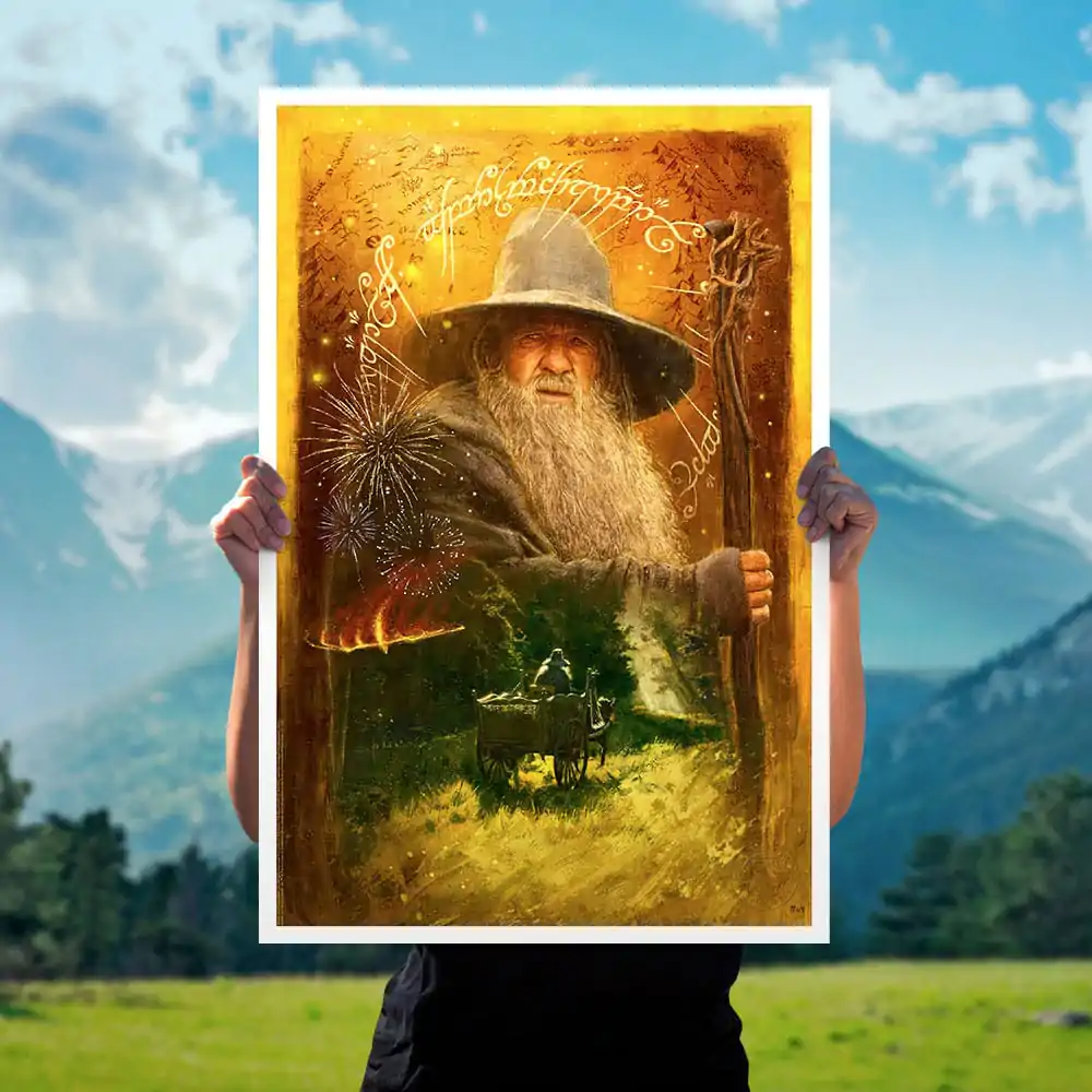 Herr der Ringe Kunstdruck Gandalf Arrives 41 x 61 cm - ungerahmt Produktfoto
