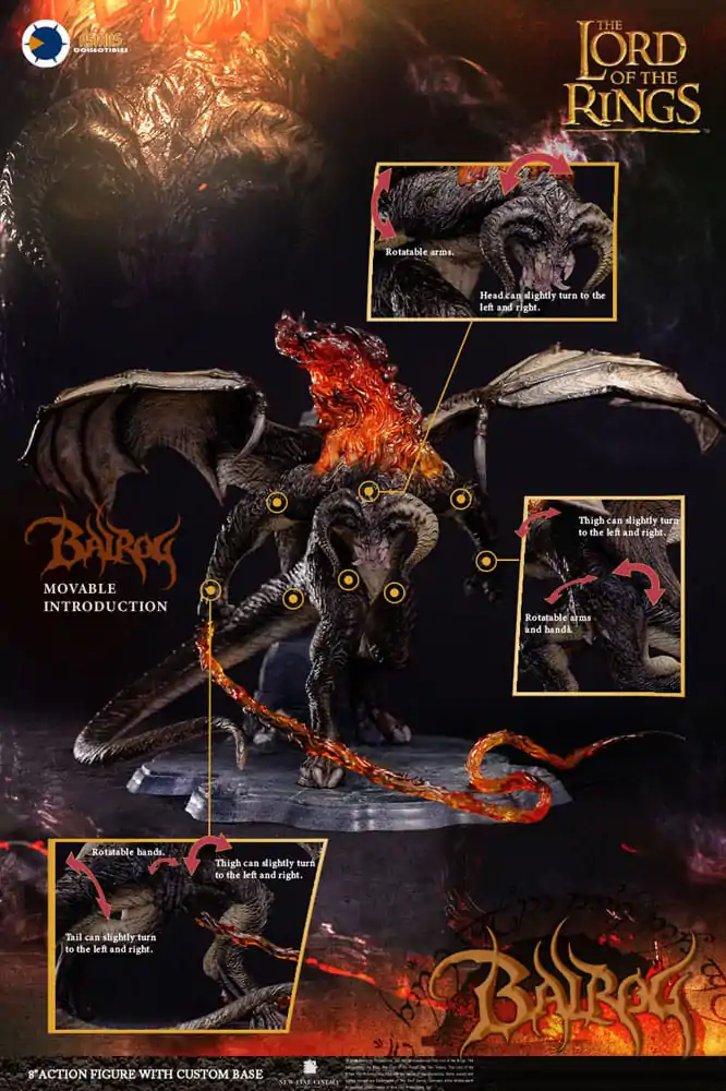 Herr der Ringe Plastic Model Kit Balrog (Organic Version) 28 cm Produktfoto