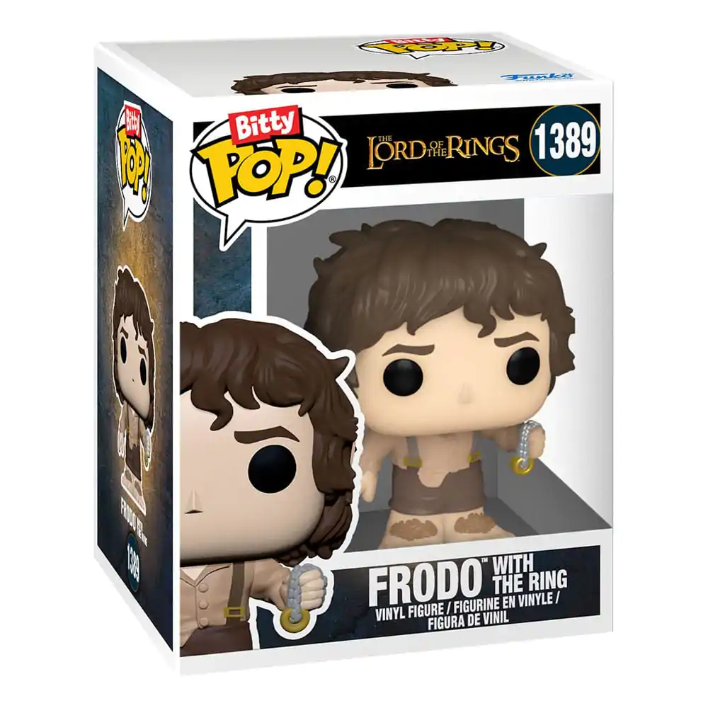 Herr der Ringe Bitty Funko POP! Town Vinyl Figur Frodo at Shire Produktfoto