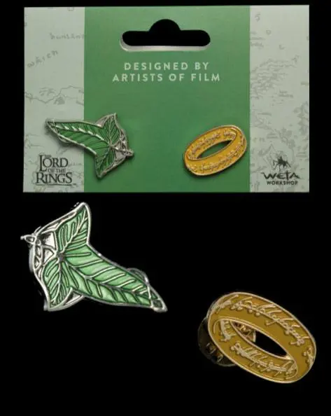 Herr der Ringe Ansteck-Pin Doppelpack Elfen Leaf & One Ring termékfotó