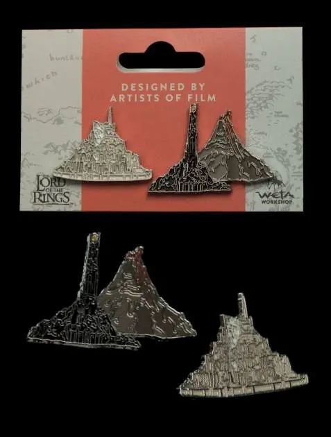 Herr der Ringe Ansteck-Pin Doppelpack Minas Tirith & Mt. Doom termékfotó