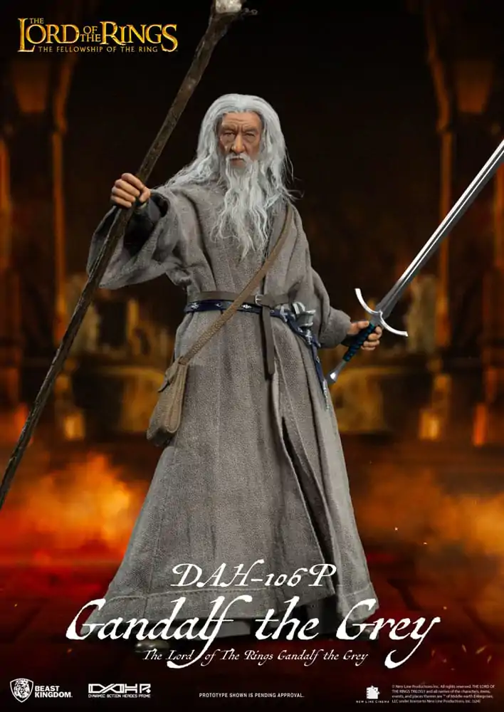 Lord of the Rings Dynamic 8ction Heroes Actionfigur 1/9 Gandalf the Grey 21 cm termékfotó