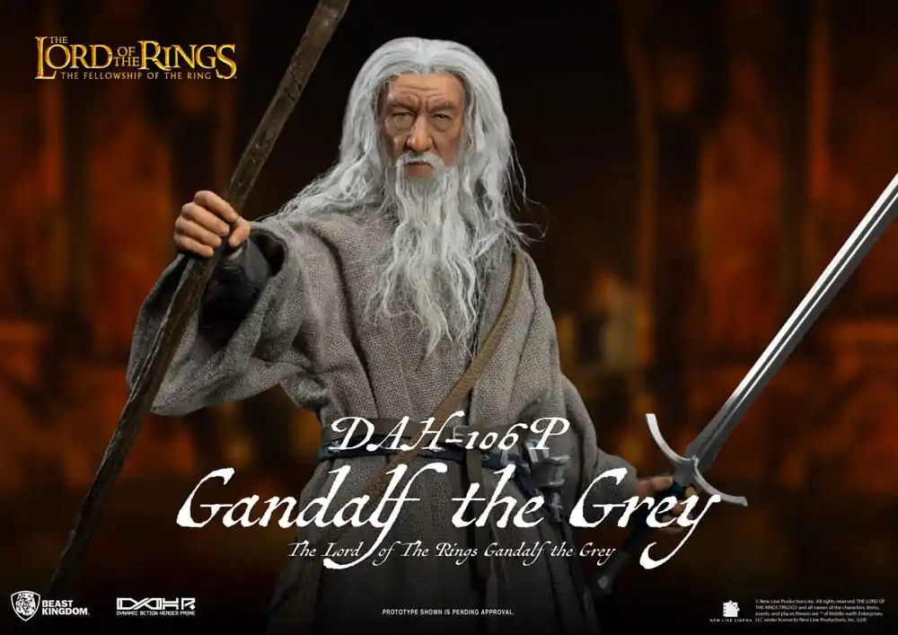 Lord of the Rings Dynamic 8ction Heroes Actionfigur 1/9 Gandalf the Grey 21 cm termékfotó