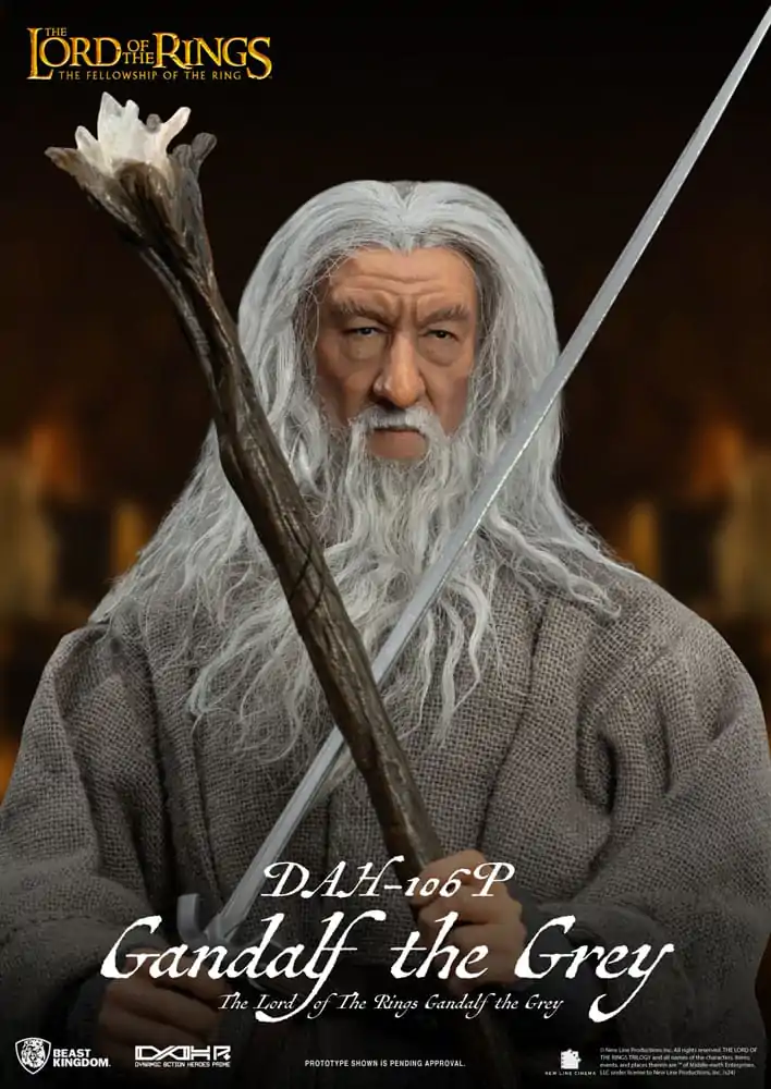 Lord of the Rings Dynamic 8ction Heroes Actionfigur 1/9 Gandalf the Grey 21 cm termékfotó