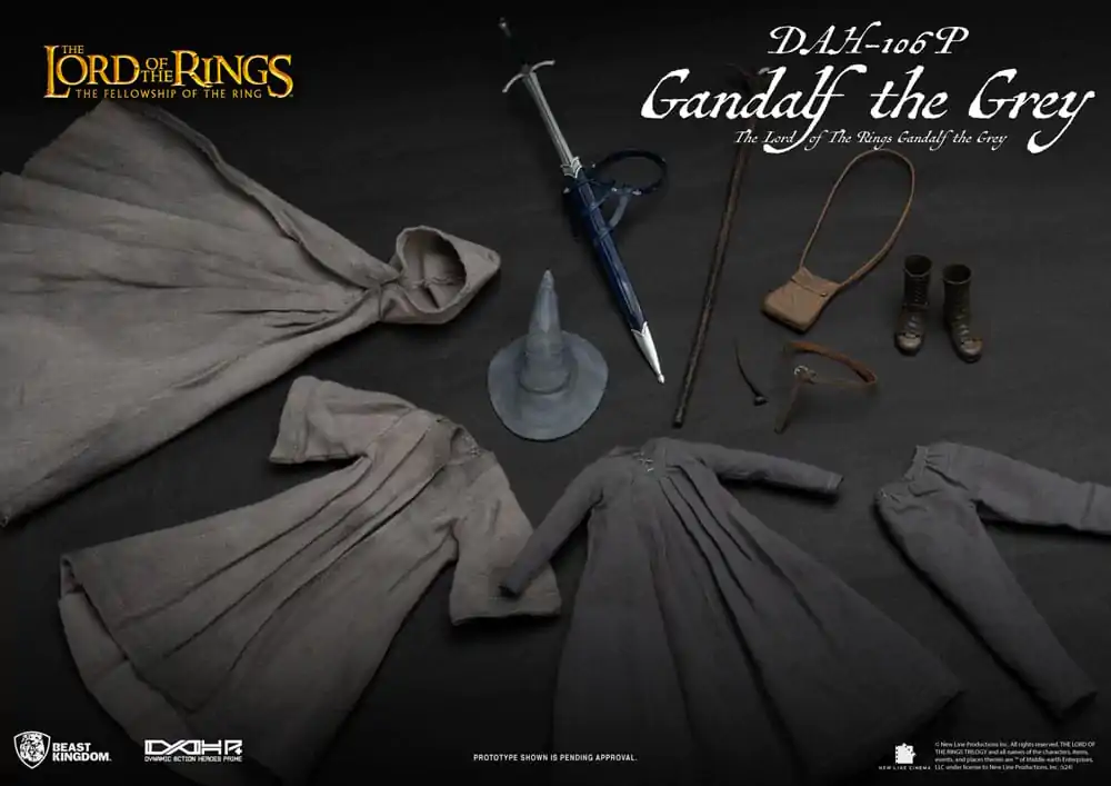 Lord of the Rings Dynamic 8ction Heroes Actionfigur 1/9 Gandalf the Grey 21 cm termékfotó