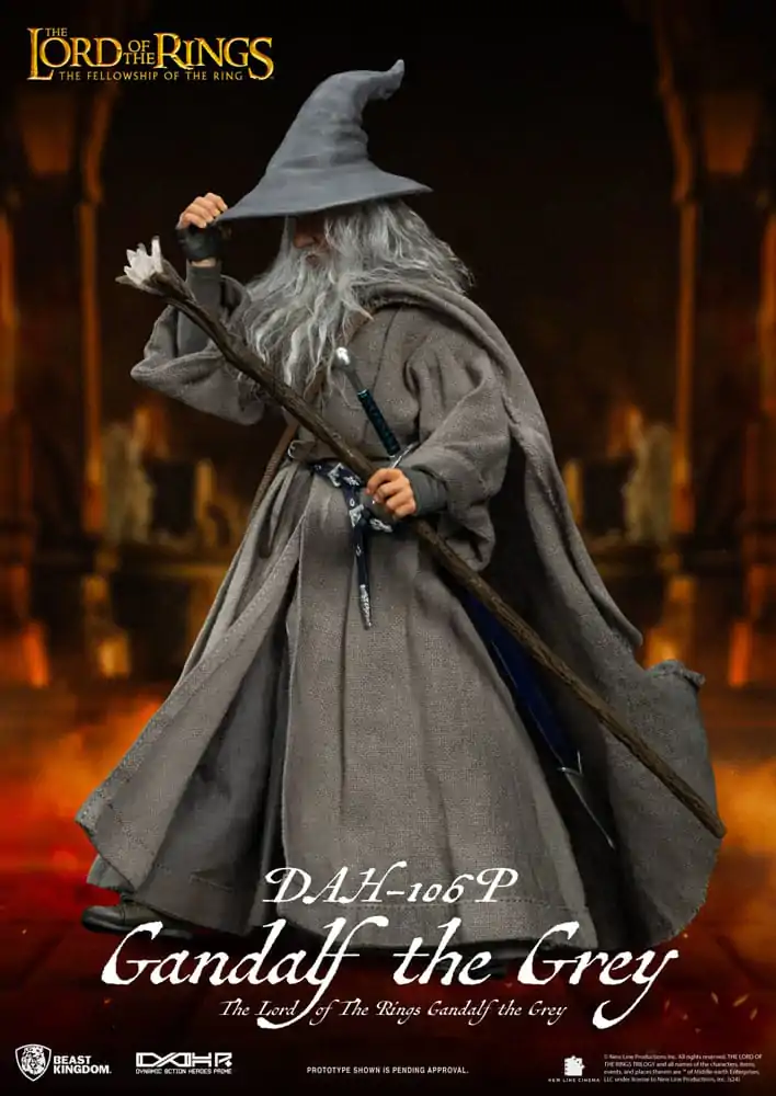 Lord of the Rings Dynamic 8ction Heroes Actionfigur 1/9 Gandalf the Grey 21 cm termékfotó