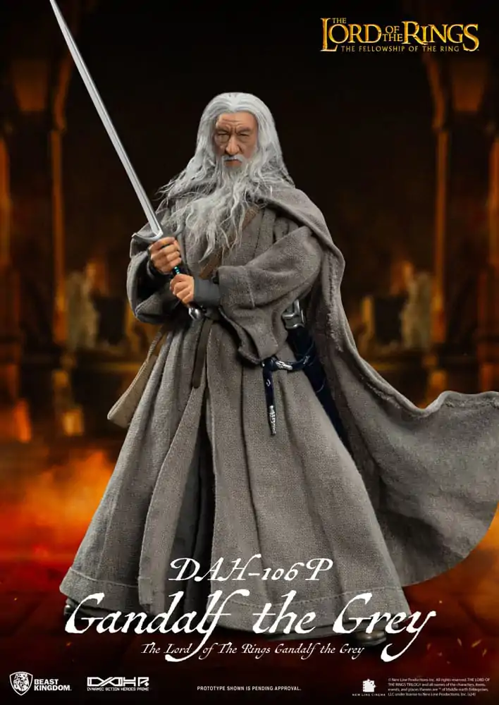 Lord of the Rings Dynamic 8ction Heroes Actionfigur 1/9 Gandalf the Grey 21 cm termékfotó