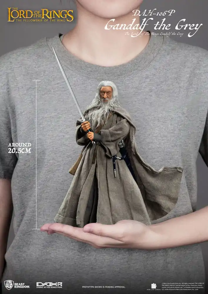 Lord of the Rings Dynamic 8ction Heroes Actionfigur 1/9 Gandalf the Grey 21 cm termékfotó