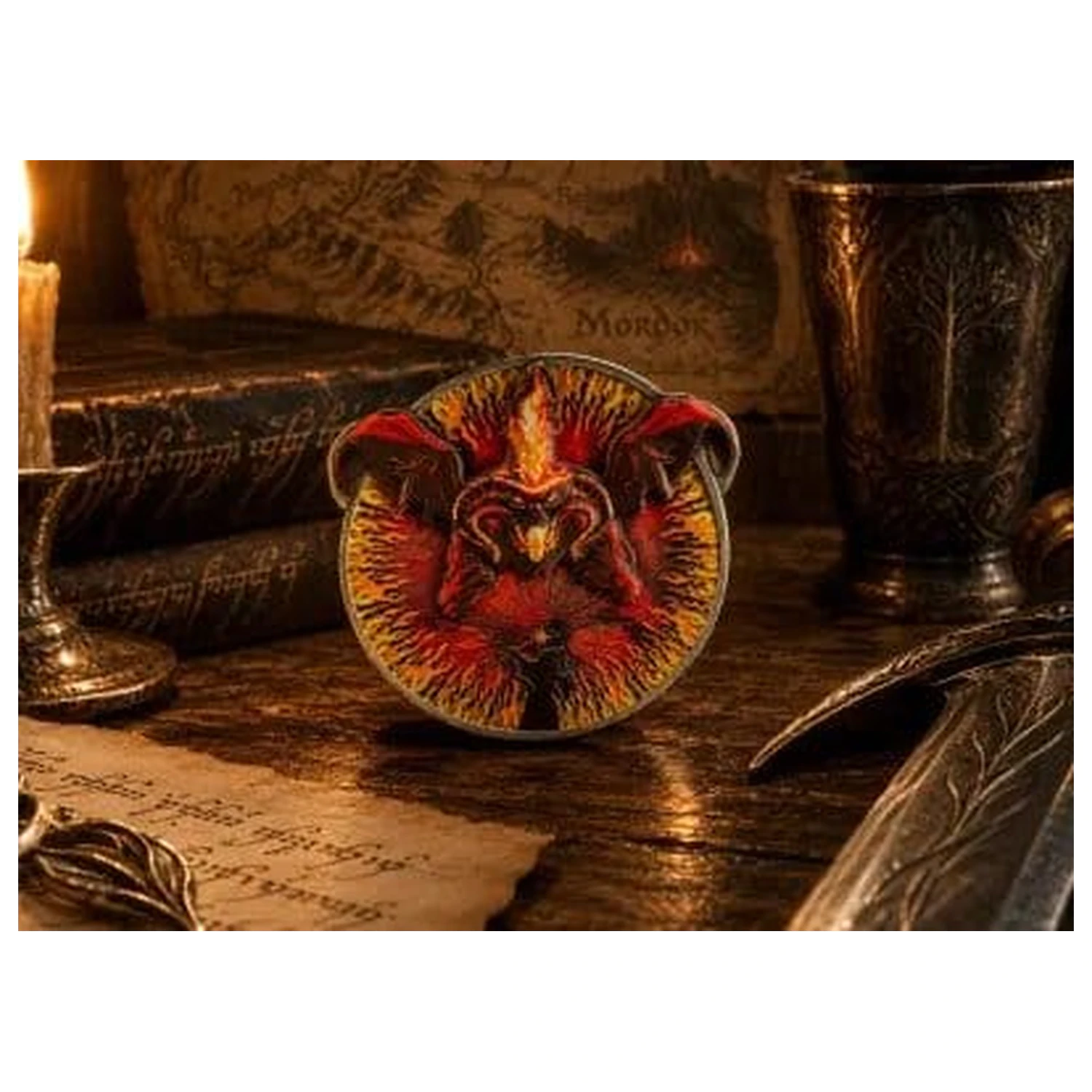 Lord of the Rings Münze "You Shall Not Pass" Balrog Deluxe Produktfoto