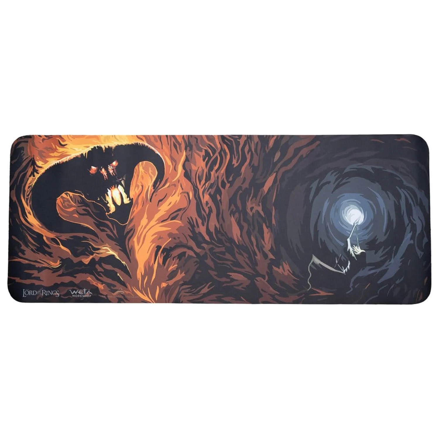 Lord of the Rings Schreibtischunterlage Gandalf & The Balrog in Moria 74 cm Produktfoto