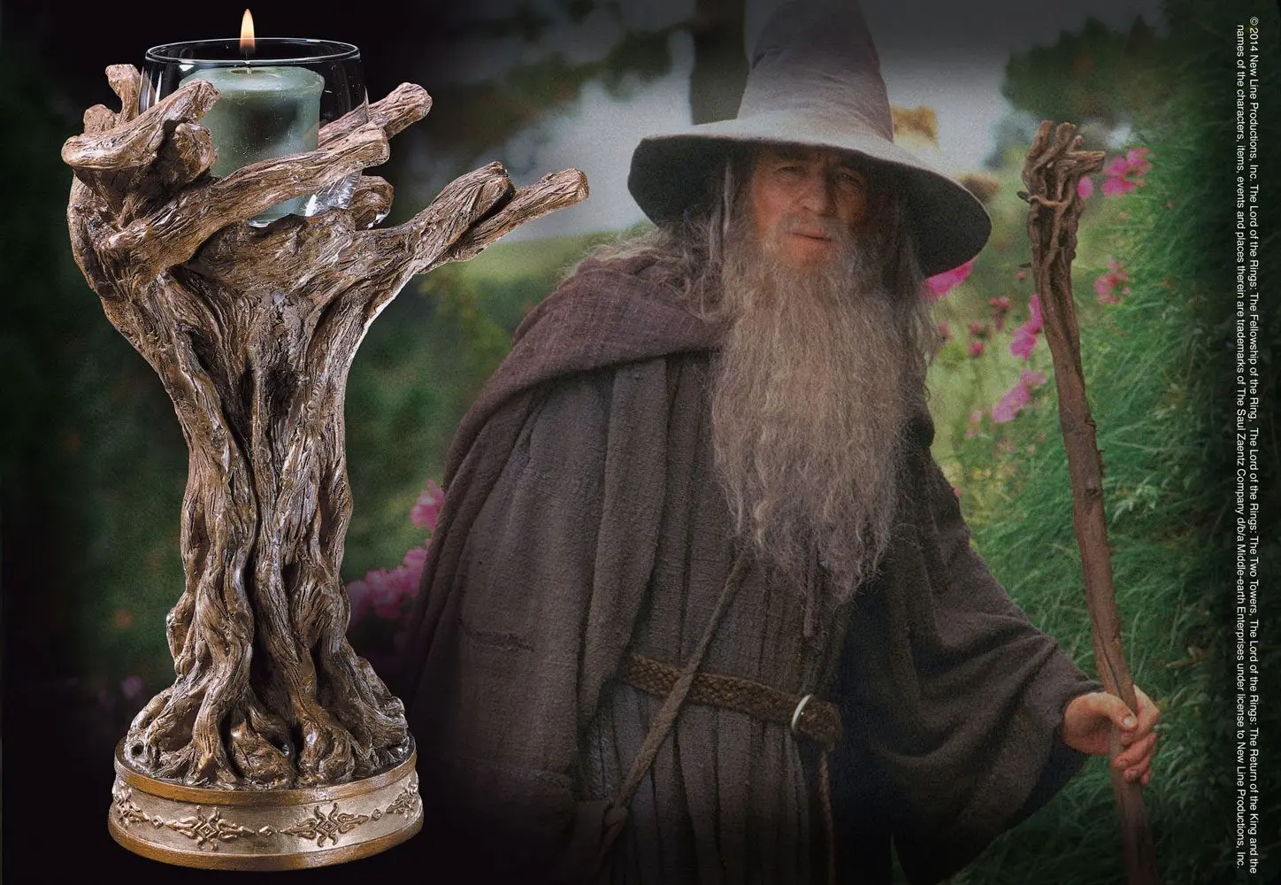 Herr der Ringe Kerzenstaender Gandalf der Graue 23 cm termékfotó