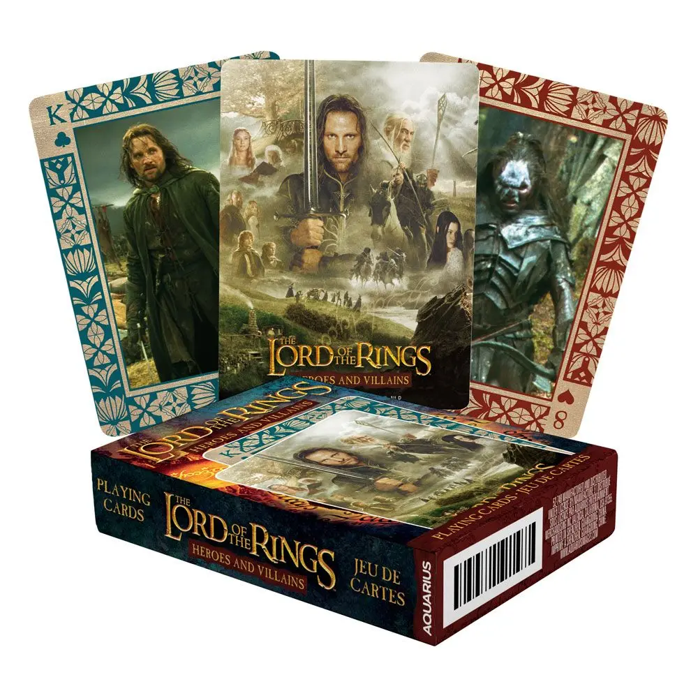 Herr der Ringe Spielkarten Heroes and Villains termékfotó