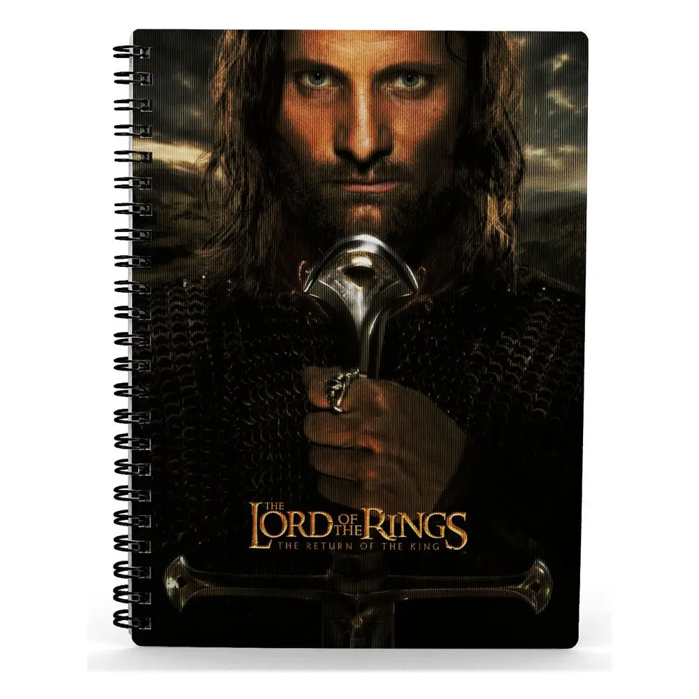 Herr der Ringe Notizbuch mit 3D-Effekt Aragorn termékfotó