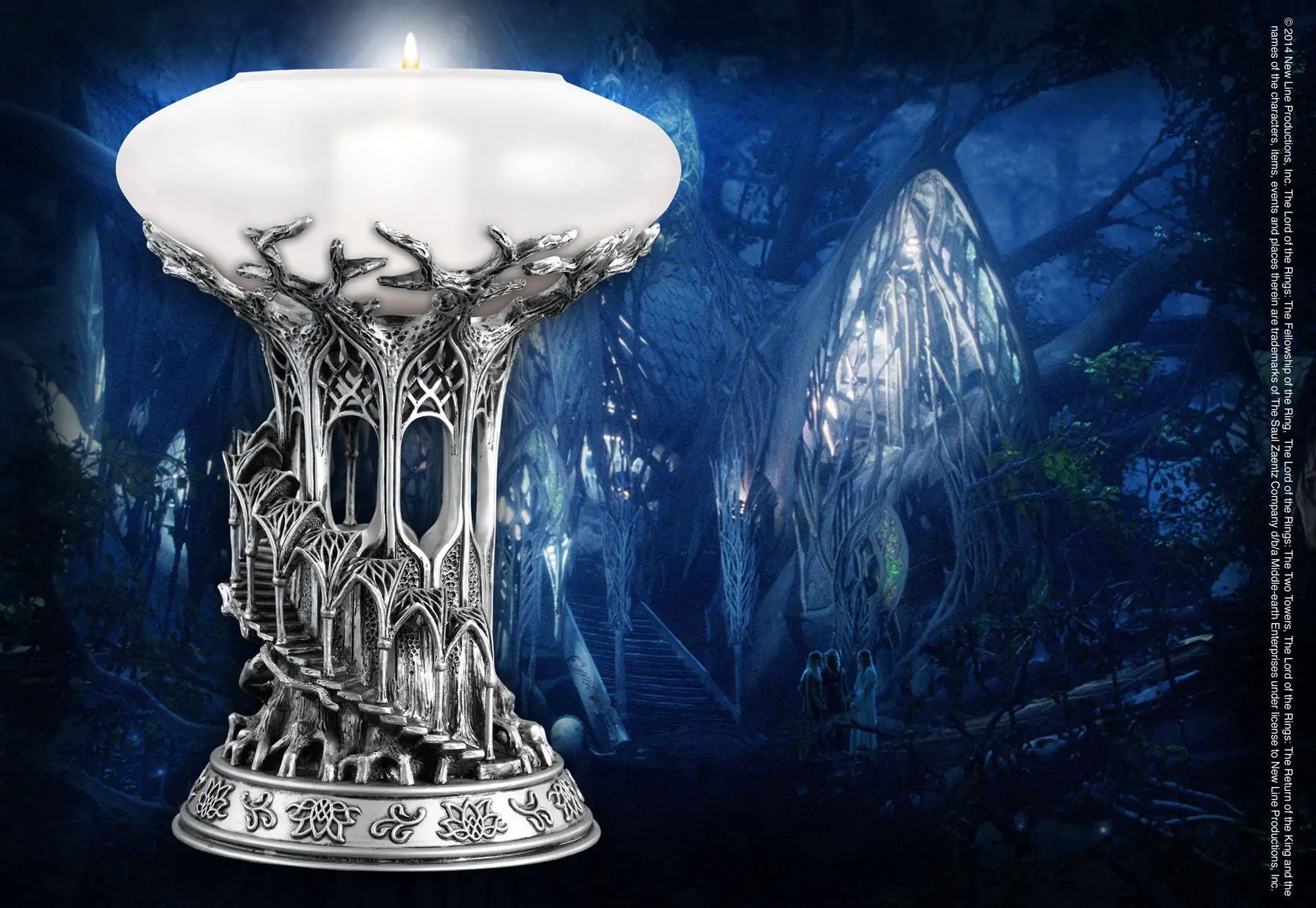 Herr der Ringe Kerzenständer Lothlorien 25 cm Produktfoto