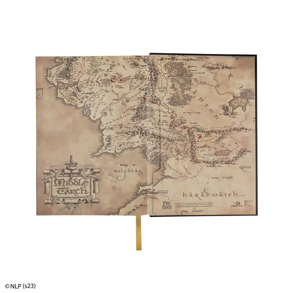 Herr der Ringe Notizbuch Map of Middle Earth termékfotó