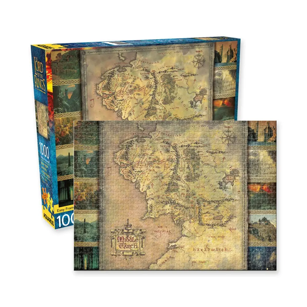 Herr der Ringe Puzzle Map (1000 Teile) termékfotó