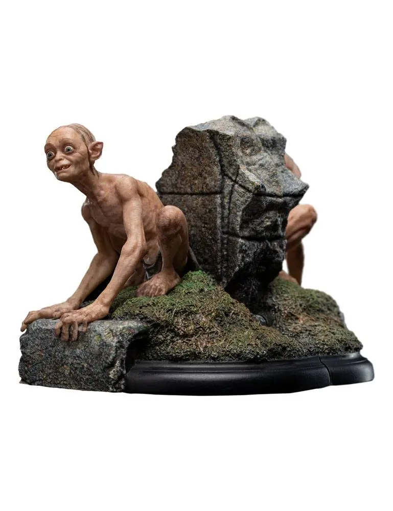 Lord of the Rings Mini Statues Gollum &amp; Sméagol in Ithilien 11 cm Produktfoto