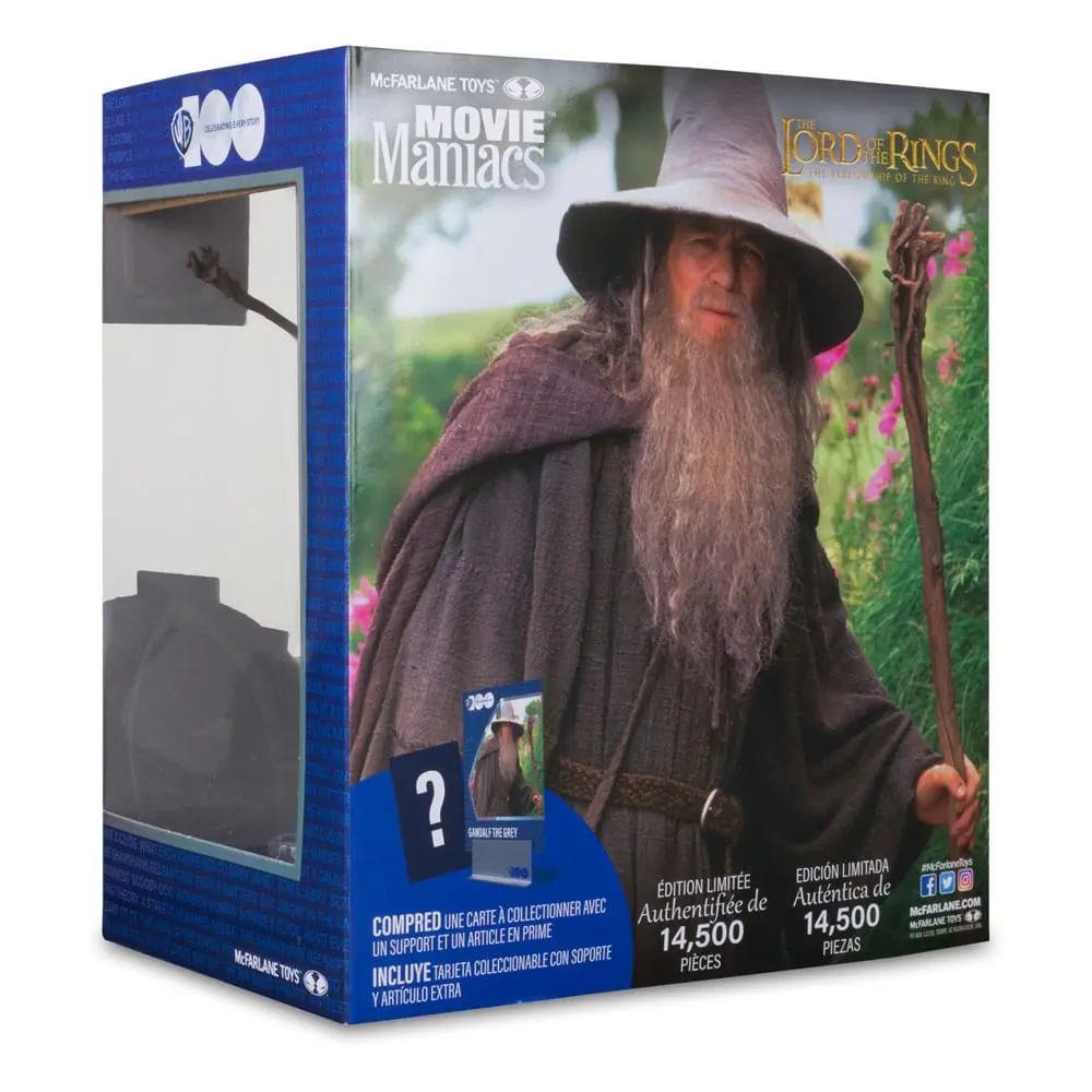 Herr der Ringe Movie Maniacs Actionfigur Gandalf 18 cm Produktfoto
