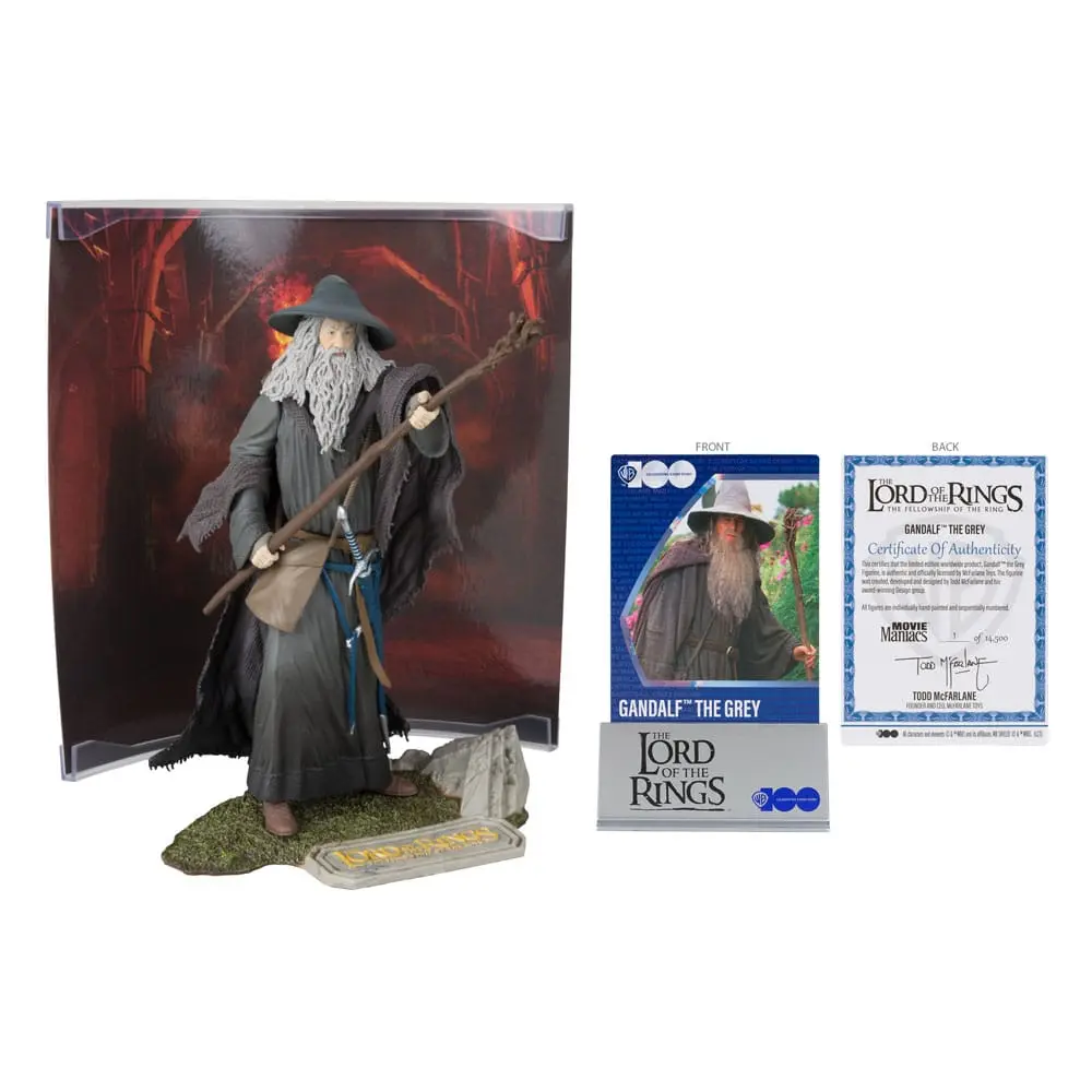 Herr der Ringe Movie Maniacs Actionfigur Gandalf 18 cm Produktfoto
