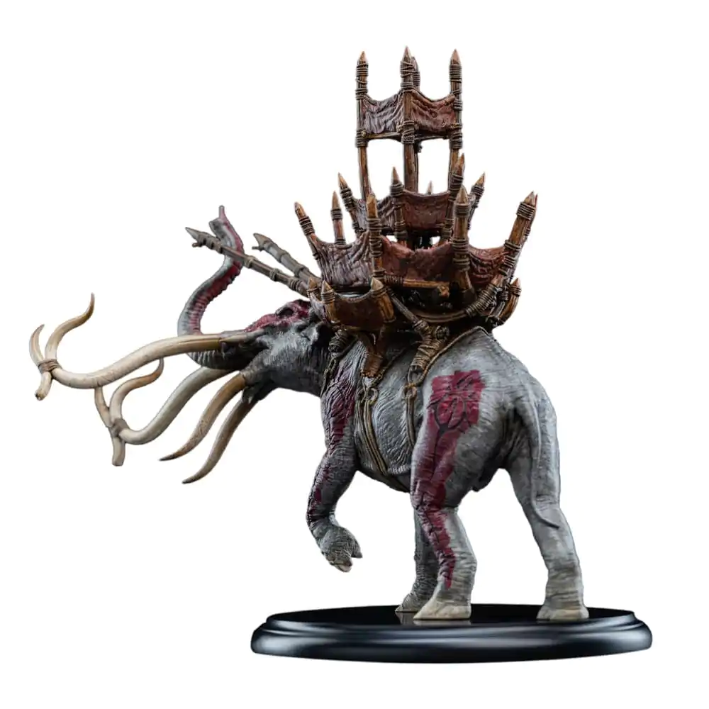 Lord of the Rings Mini Statue Mumak im Kampf 17 cm Produktfoto