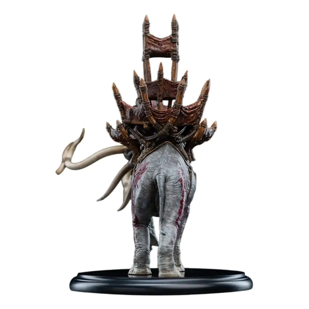 Lord of the Rings Mini Statue Mumak im Kampf 17 cm Produktfoto