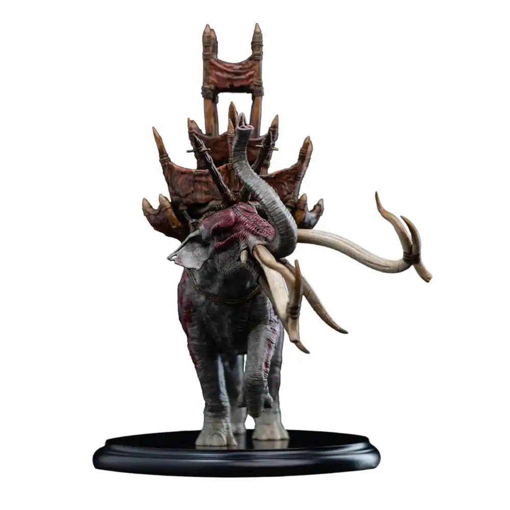 Lord of the Rings Mini Statue Mumak im Kampf 17 cm Produktfoto