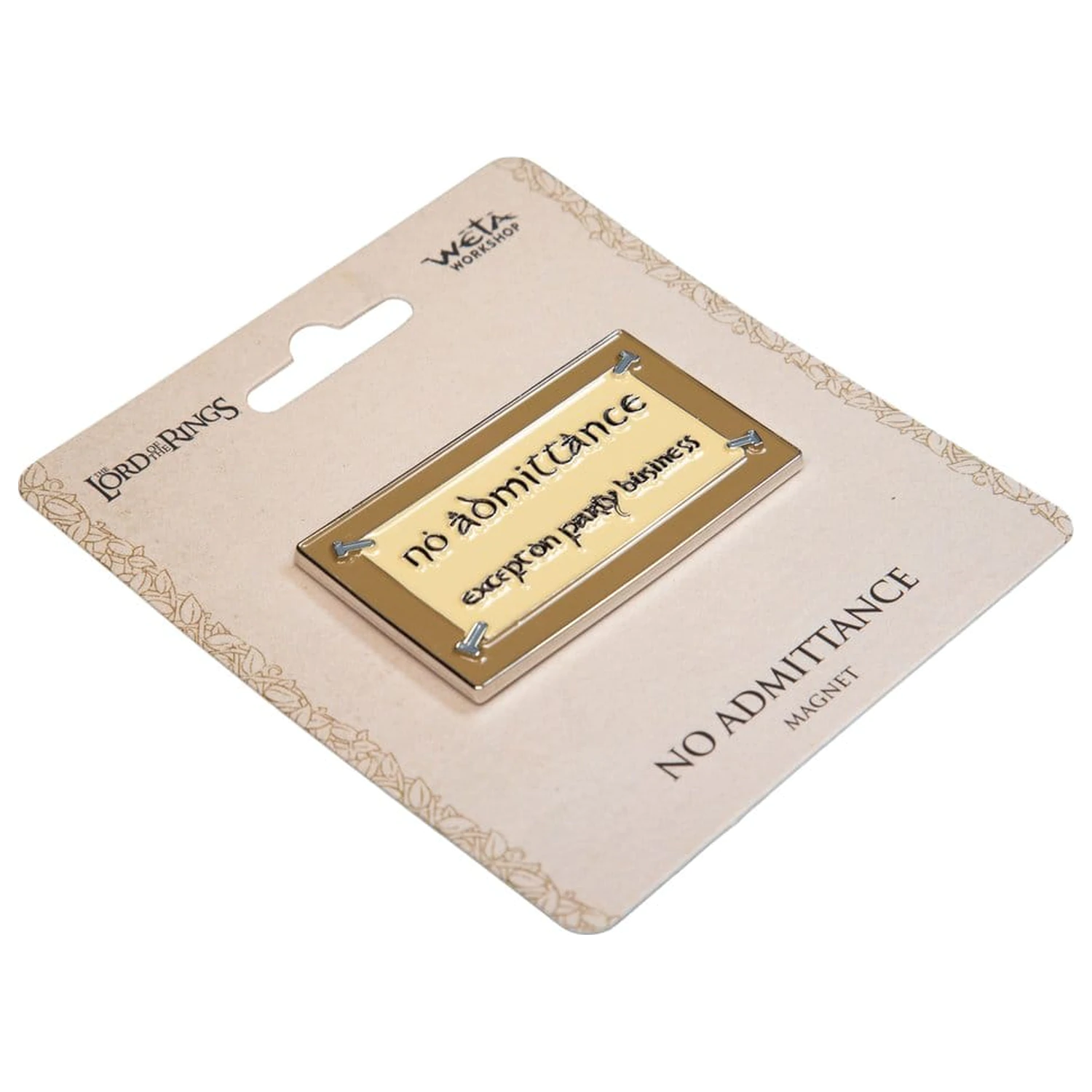 Lord of the Rings Magnet kein Zutritt (Emaille) 7 cm Produktfoto