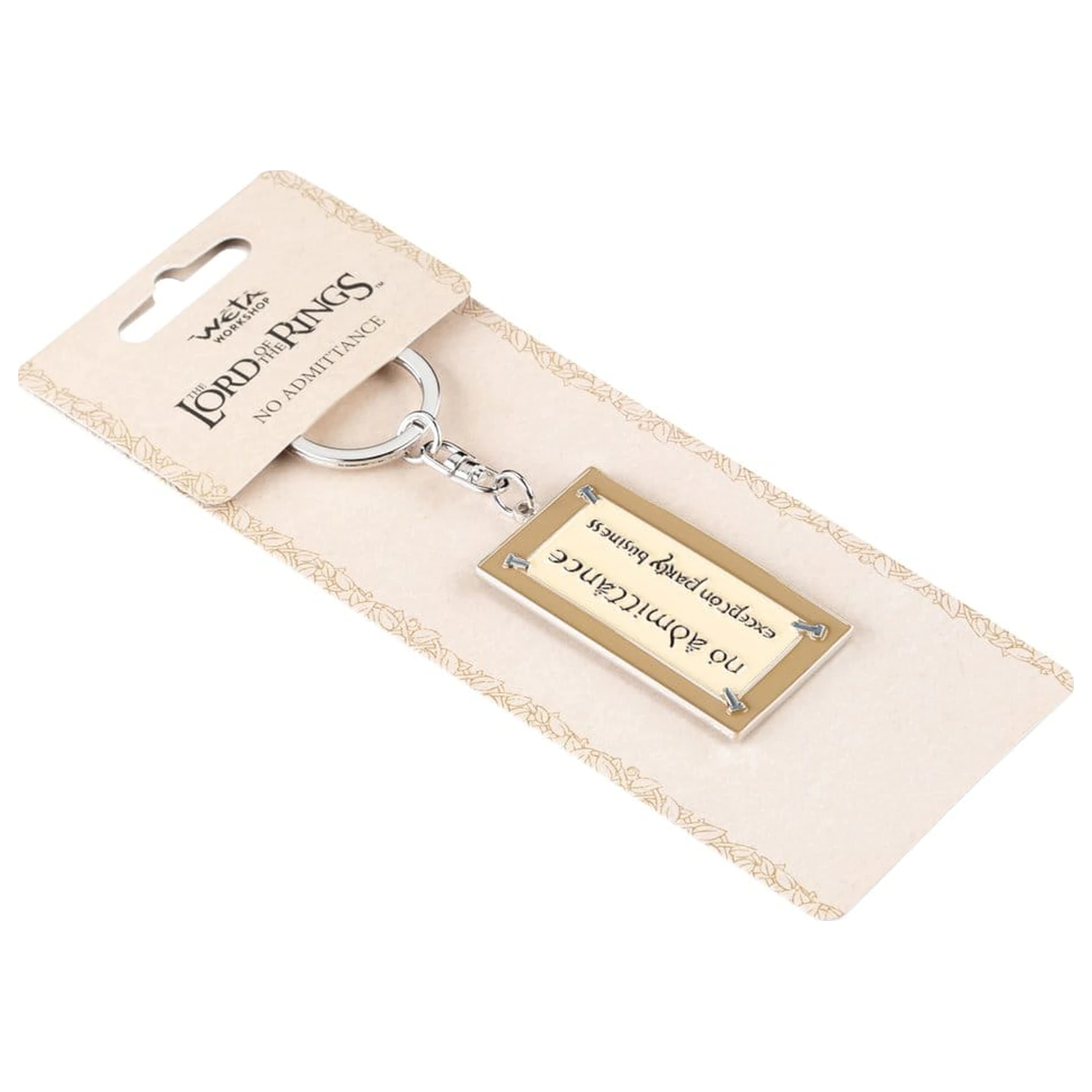 Lord of the Rings Schlüsselanhänger No Admittance Sign 6 cm Produktfoto