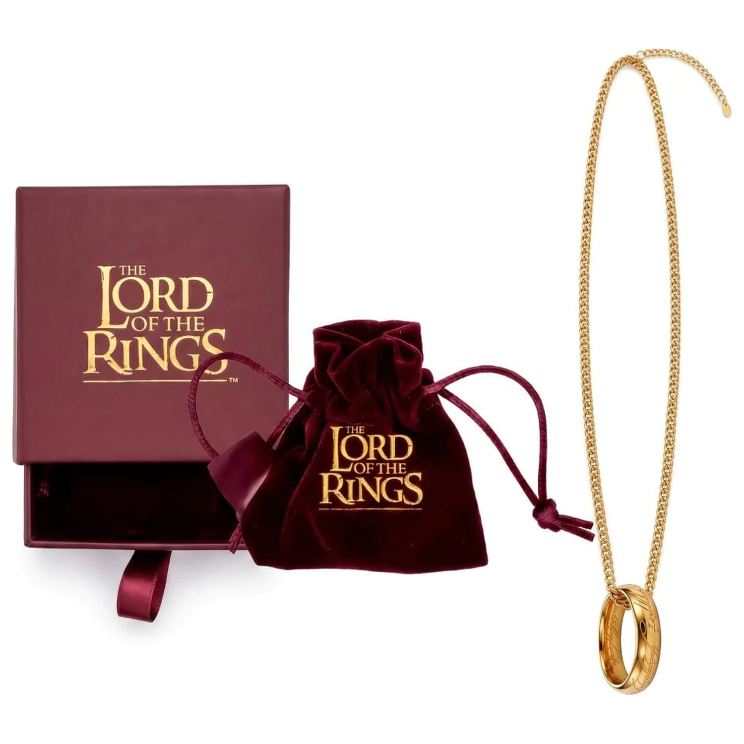 Lord of the Rings Halskette im Schaukasten Produktfoto