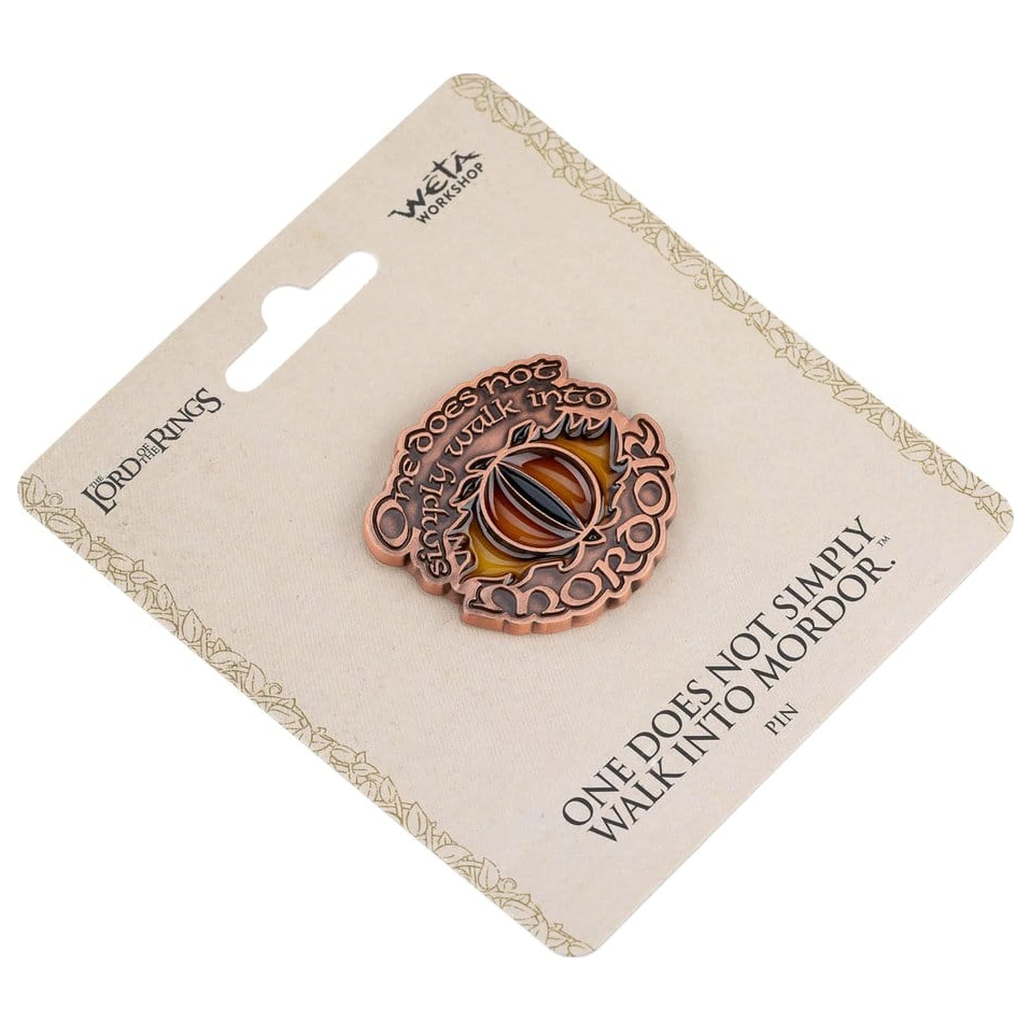 Lord of the Rings Sammler Anstecknadel One Does Not Simply Walk Into Mordor 4 cm Produktfoto