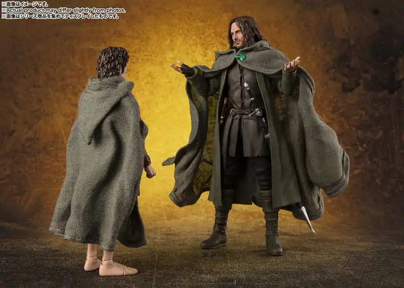 Herr der Ringe S.H. Figuarts Actionfiguren Frodo Beutlin & Gollum termékfotó