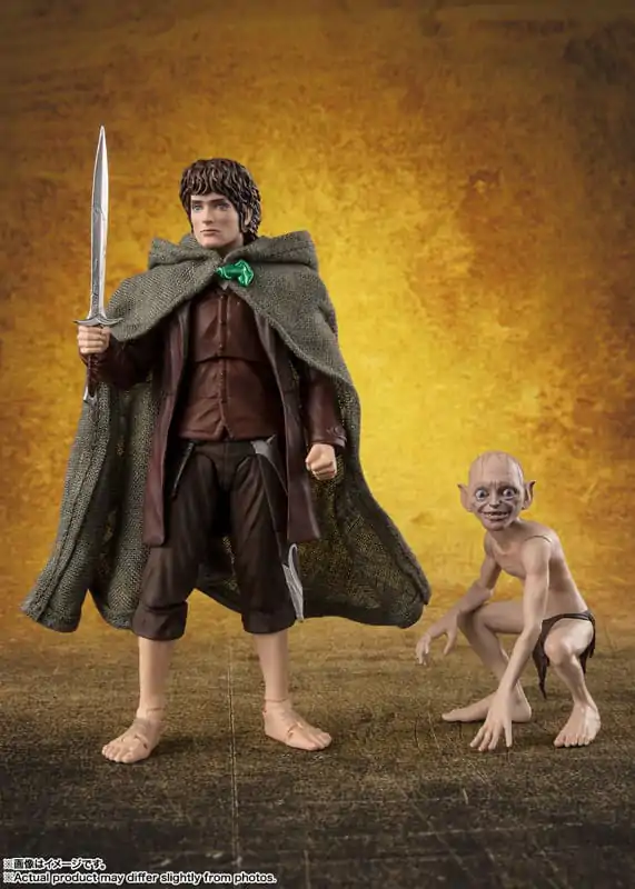 Herr der Ringe S.H. Figuarts Actionfiguren Frodo Beutlin & Gollum termékfotó