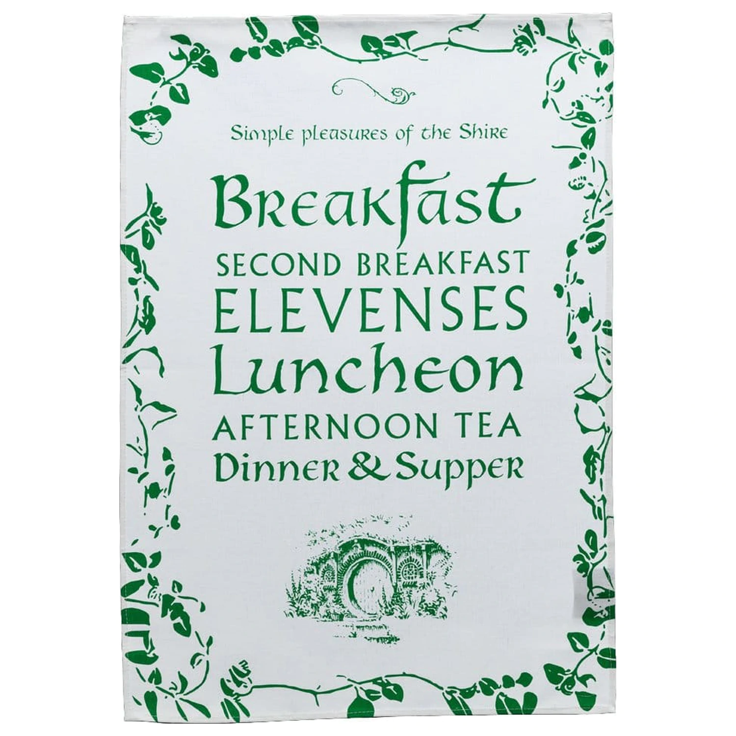 Lord of the Rings Geschirrtuch Simple Pleasures of the Shire 72 cm Produktfoto