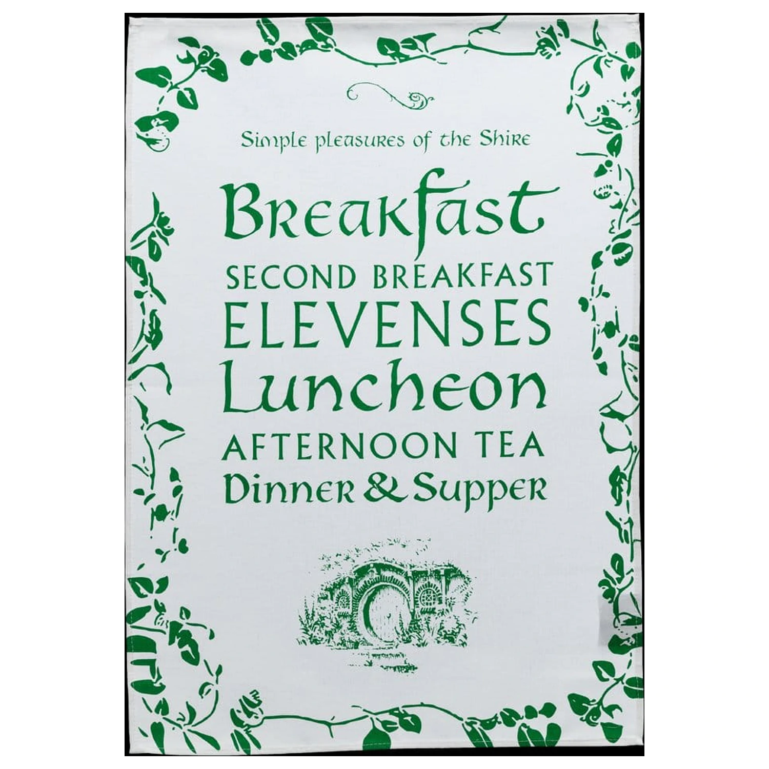 Lord of the Rings Geschirrtuch Simple Pleasures of the Shire 72 cm Produktfoto