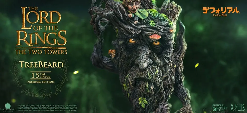 Der Herr der Ringe: Die zwei Türme Defo-Real Series Statue Baumbart 15 cm Produktfoto