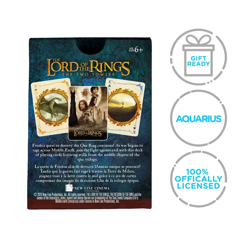 Herr der Ringe Spielkarten Die zwei Türme Produktfoto