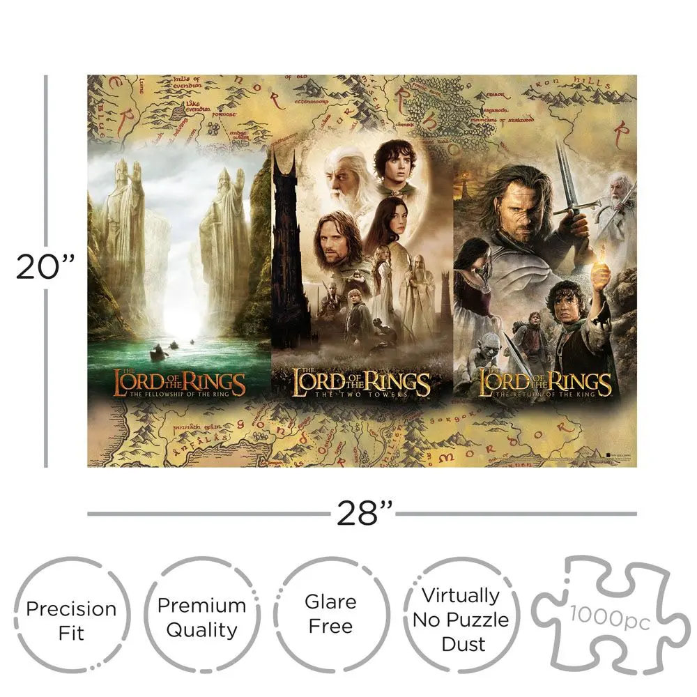 Herr der Ringe Puzzle Triptych (1000 Teile) Produktfoto