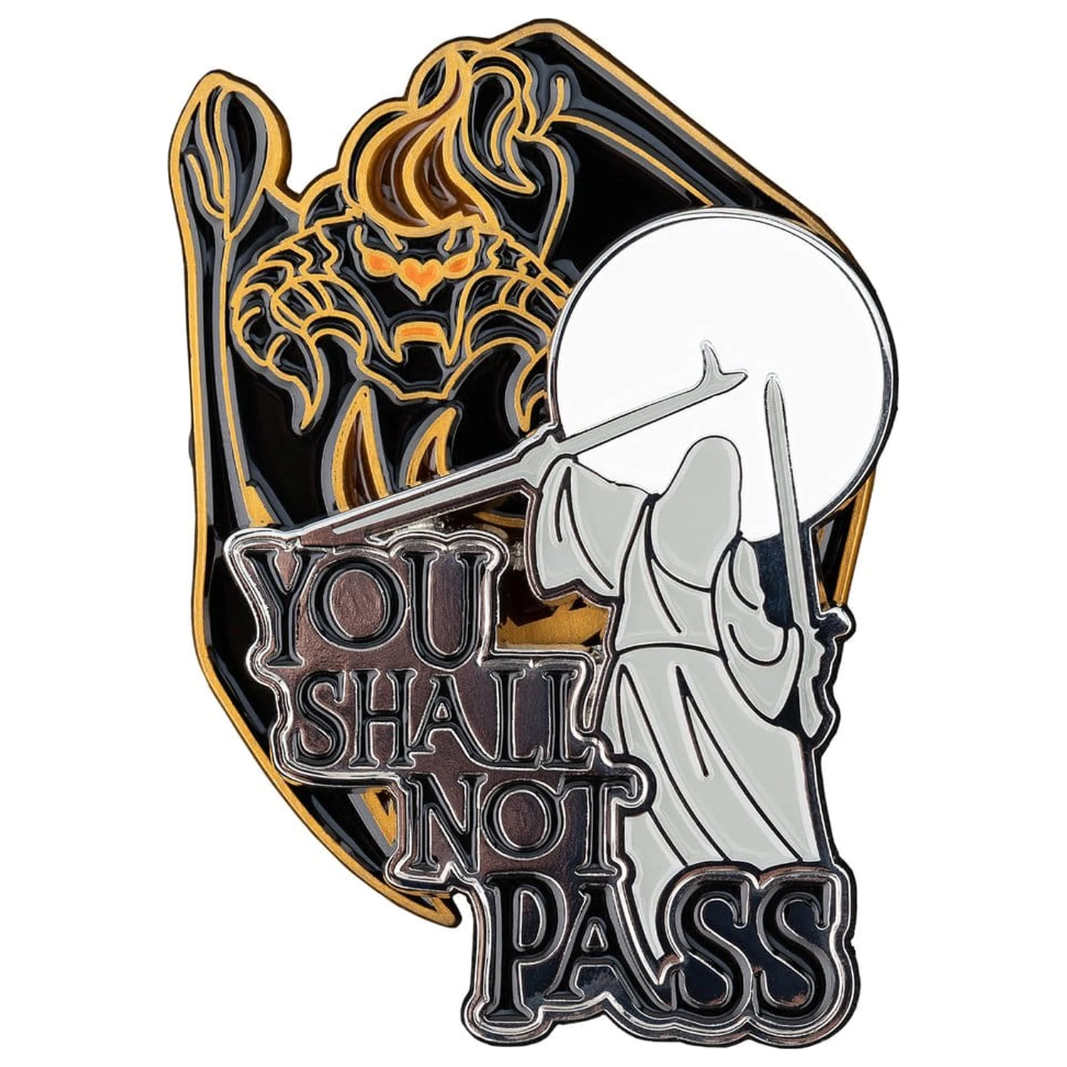 Lord of the Rings Collectors Anstecker 2er-Pack You Shall Not Pass 8 cm Produktfoto