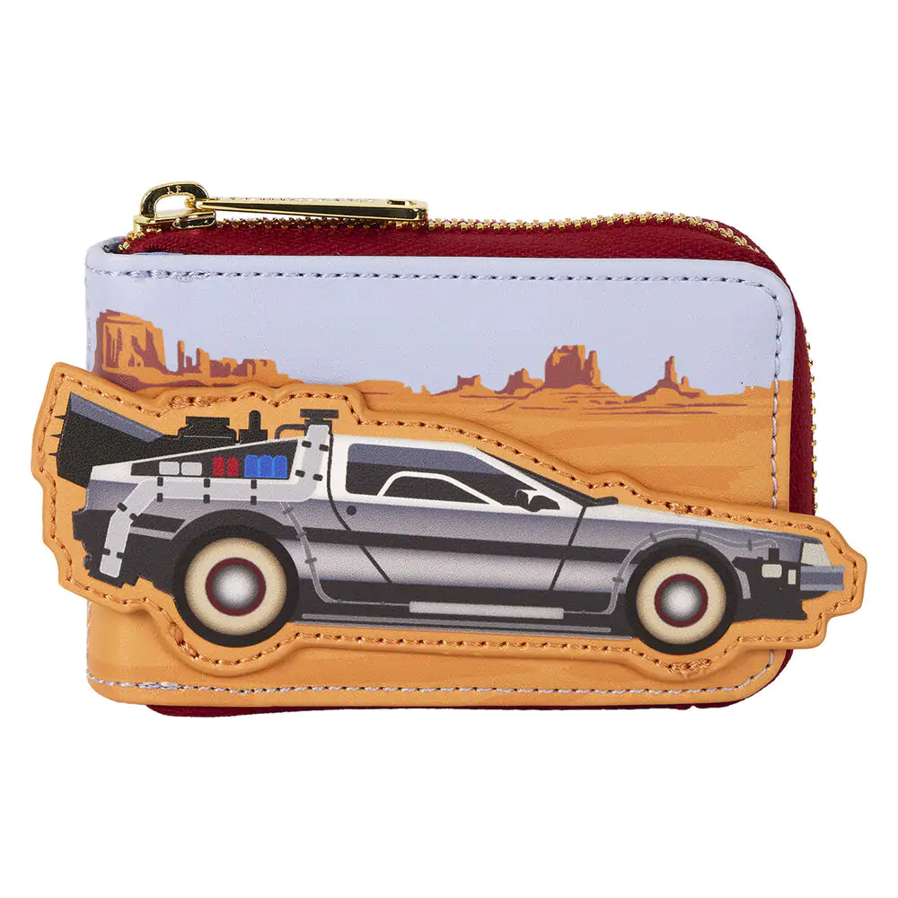 Loungefly Back to the Future 40th Anniversary Delorean Accordion Kartenhalter Produktfoto