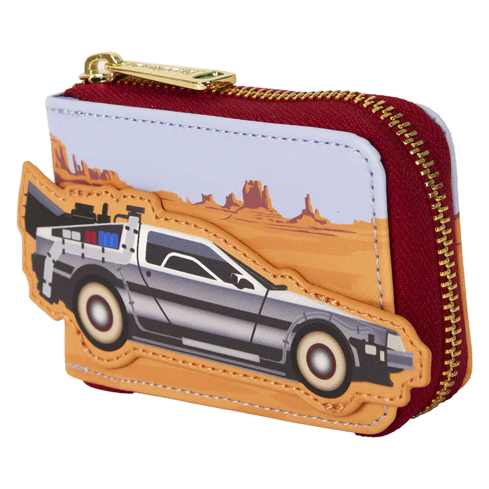 Loungefly Back to the Future 40th Anniversary Delorean Accordion Kartenhalter Produktfoto