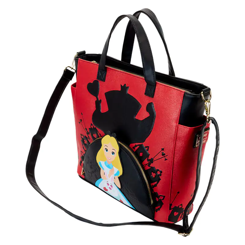 Loungefly Disney Alice In Wonderland Villains verwandelte Tragetasche Produktfoto