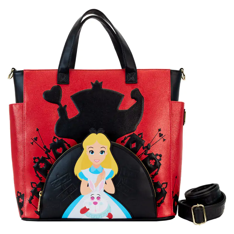 Loungefly Disney Alice In Wonderland Villains verwandelte Tragetasche Produktfoto