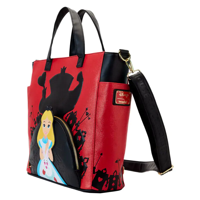 Loungefly Disney Alice In Wonderland Villains verwandelte Tragetasche Produktfoto
