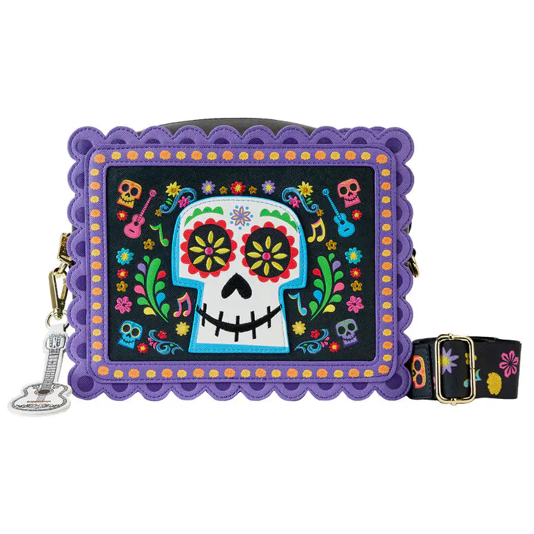 Loungefly Disney Coco Miguel Calavera Floral Skull Umhängetasche termékfotó