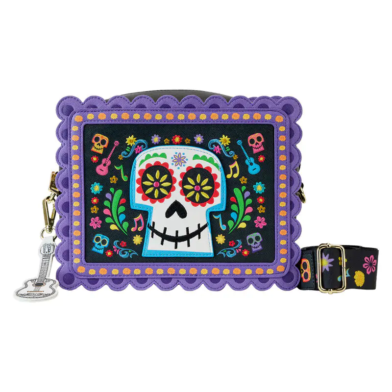 Loungefly Disney Coco Miguel Calavera Floral Skull Umhängetasche termékfotó