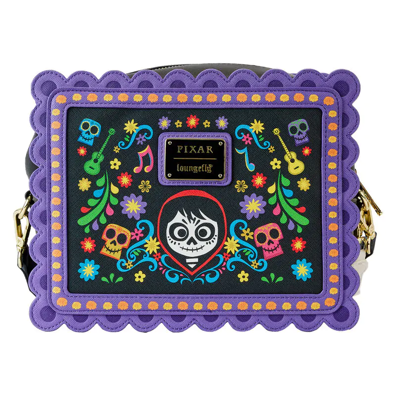 Loungefly Disney Coco Miguel Calavera Floral Skull Umhängetasche termékfotó